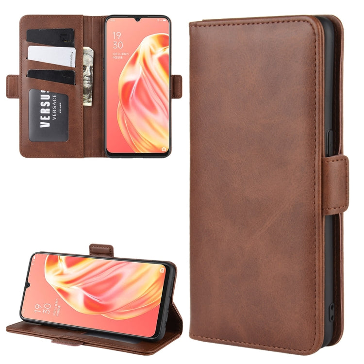 For OPPO A91 Dual-side Magnetic Buckle Horizontal Flip PU Leather Case with Holder & Card Slots & Wallet, For OPPO A91