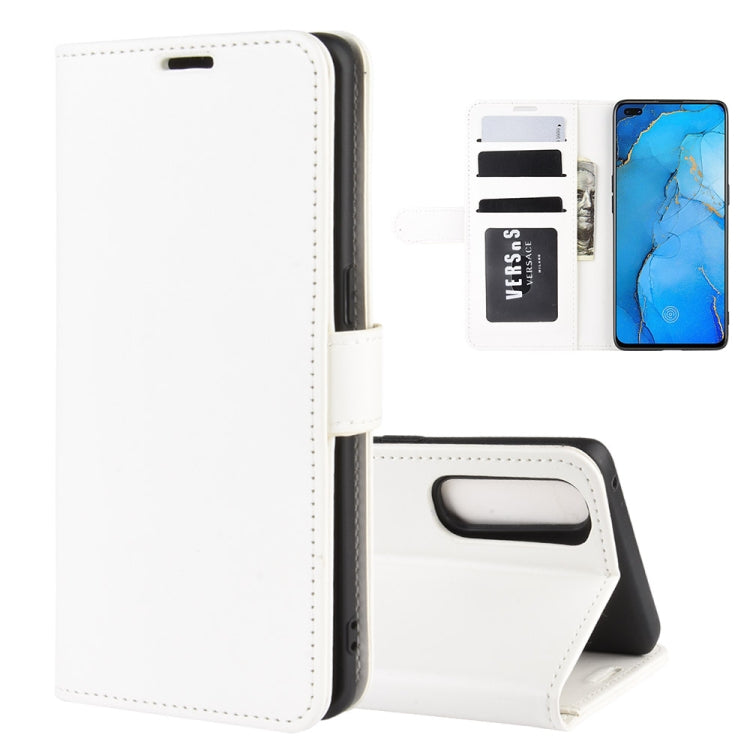 For OPPO RENO 3 PRO R64 Texture Single Horizontal Flip Protective Case with Holder & Card Slots & Wallet& Photo Frame, For OPPO RENO3 PRO