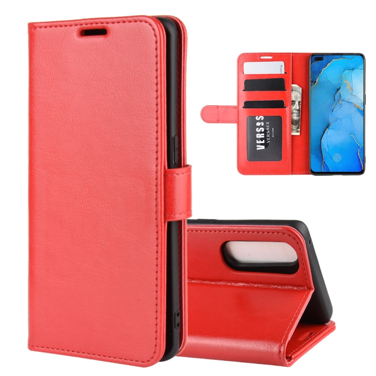 For OPPO RENO 3 PRO R64 Texture Single Horizontal Flip Protective Case with Holder & Card Slots & Wallet& Photo Frame, For OPPO RENO3 PRO