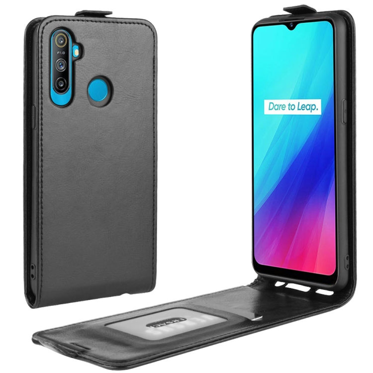 For OPPO Realme C3 (3 Cameras) / Realme 5 R64 Texture Single Vertical Flip PU Leather Protective Case with Card Slot & Photo Frame, For OPPO Realme C3 (3 Cameras)