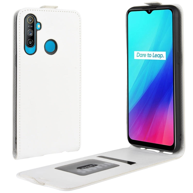 For OPPO Realme C3 (3 Cameras) / Realme 5 R64 Texture Single Vertical Flip PU Leather Protective Case with Card Slot & Photo Frame, For OPPO Realme C3 (3 Cameras)