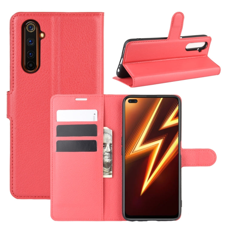 For OPPO Realme 6 Pro Litchi Texture Horizontal Flip Protective Case with Holder &amp; Card Slots &amp; Wallet, For Realme 6 Pro, For OPPO Realme 6 Pro