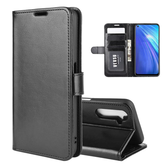 For OPPO Realme 6 R64 Texture Single Horizontal Flip Protective Case with Holder & Card Slots & Wallet& Photo Frame, For OPPO Realme 6