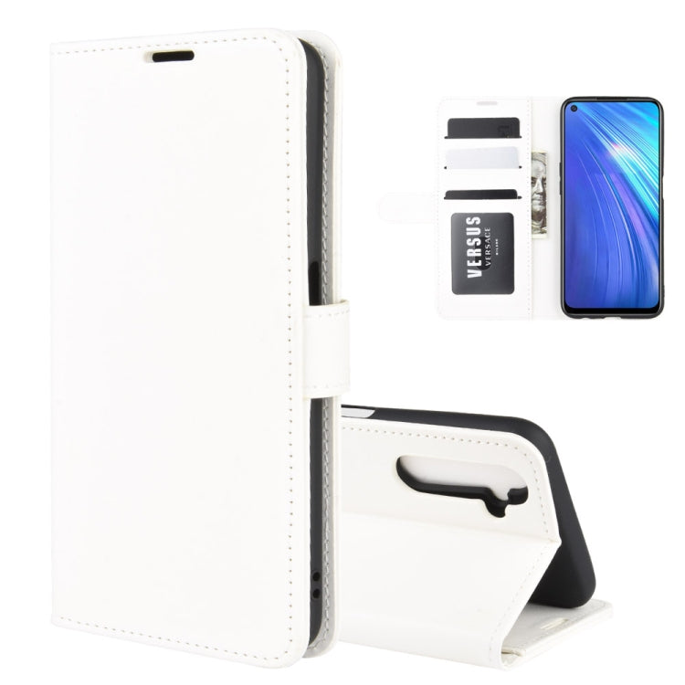 For OPPO Realme 6 R64 Texture Single Horizontal Flip Protective Case with Holder & Card Slots & Wallet& Photo Frame, For OPPO Realme 6