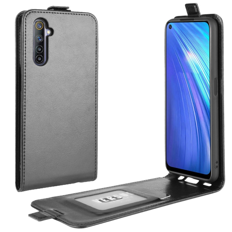 For OPPO Realme 6 R64 Texture Single Vertical Flip Leather Protective Case with Card Slots &amp; Photo Frame, For OPPO Realme 6