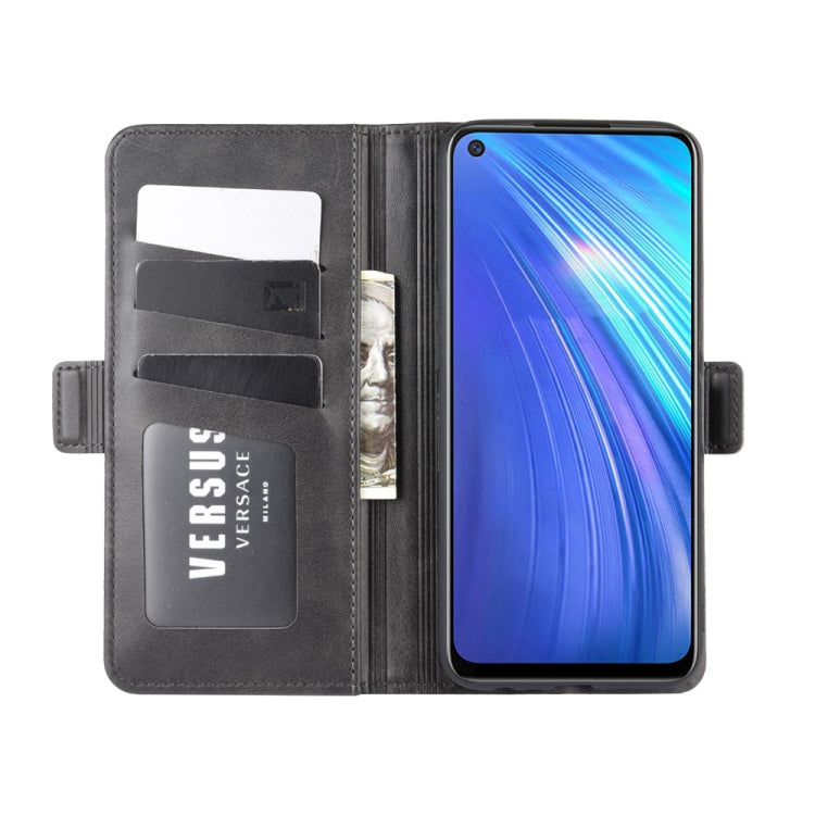 For OPPO Realme 6 Dual-side Magnetic Buckle Horizontal Flip Leather Case with Holder &amp; Card Slots &amp; Wallet, For OPPO Realme 6