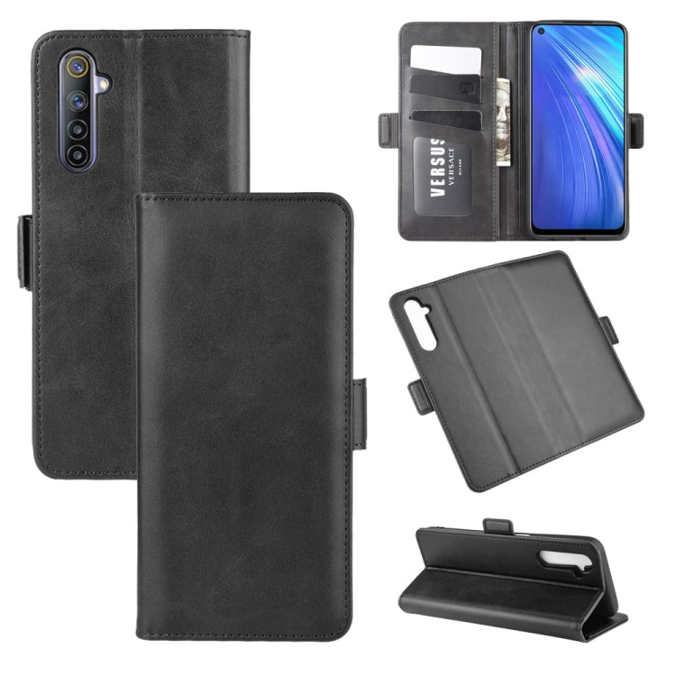 For OPPO Realme 6 Dual-side Magnetic Buckle Horizontal Flip Leather Case with Holder &amp; Card Slots &amp; Wallet, For OPPO Realme 6