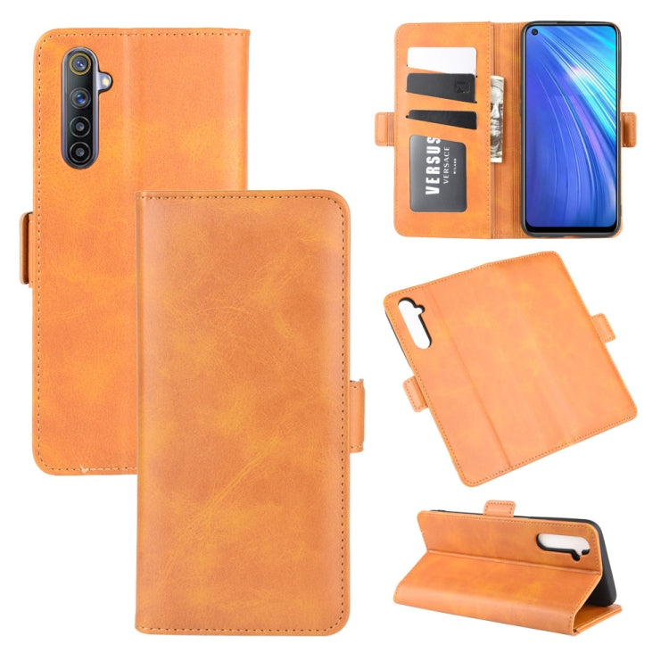 For OPPO Realme 6 Dual-side Magnetic Buckle Horizontal Flip Leather Case with Holder &amp; Card Slots &amp; Wallet, For OPPO Realme 6