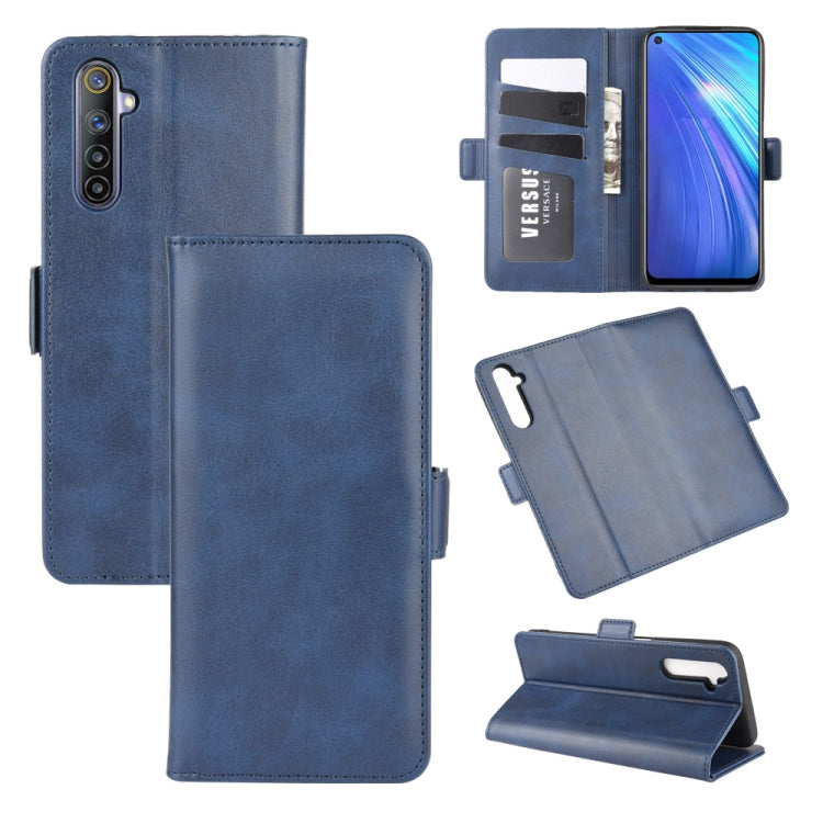 For OPPO Realme 6 Dual-side Magnetic Buckle Horizontal Flip Leather Case with Holder &amp; Card Slots &amp; Wallet, For OPPO Realme 6