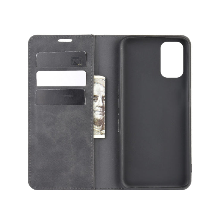For OPPO A72 Retro-skin Business Magnetic Suction Leather Case with Holder &amp; Card Slots &amp; Wallet, For OPPO A72
