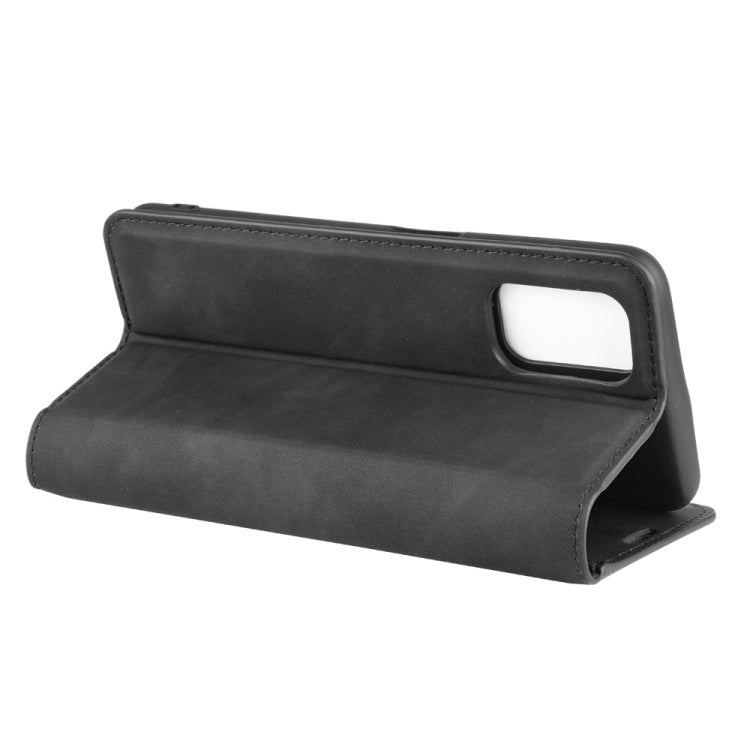 For OPPO A72 Retro-skin Business Magnetic Suction Leather Case with Holder &amp; Card Slots &amp; Wallet, For OPPO A72