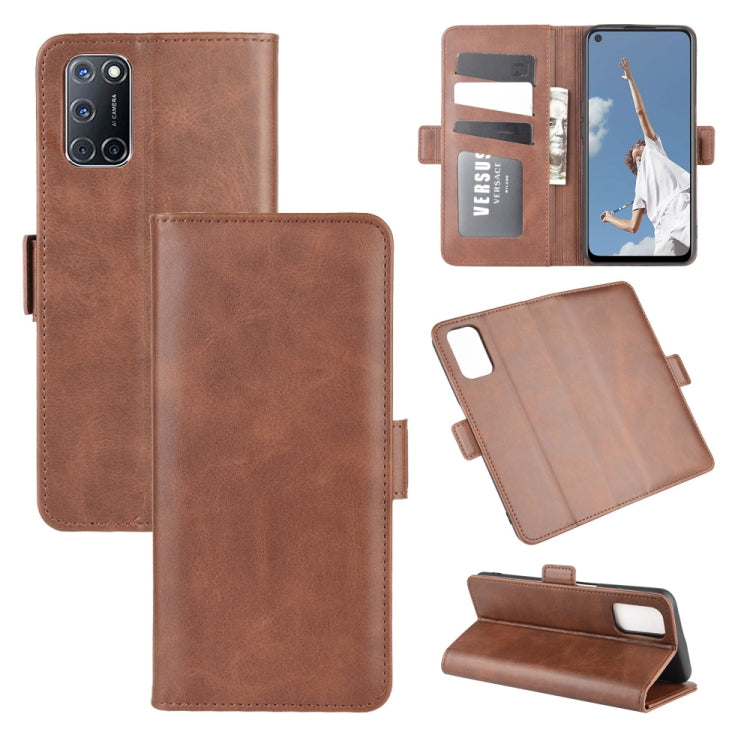 For OPPO A72 Dual-side Magnetic Buckle Horizontal Flip Leather Case with Holder &amp; Card Slots &amp; Wallet, For OPPO A72