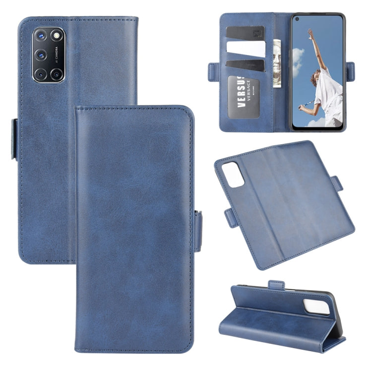 For OPPO A72 Dual-side Magnetic Buckle Horizontal Flip Leather Case with Holder & Card Slots & Wallet, For OPPO A72