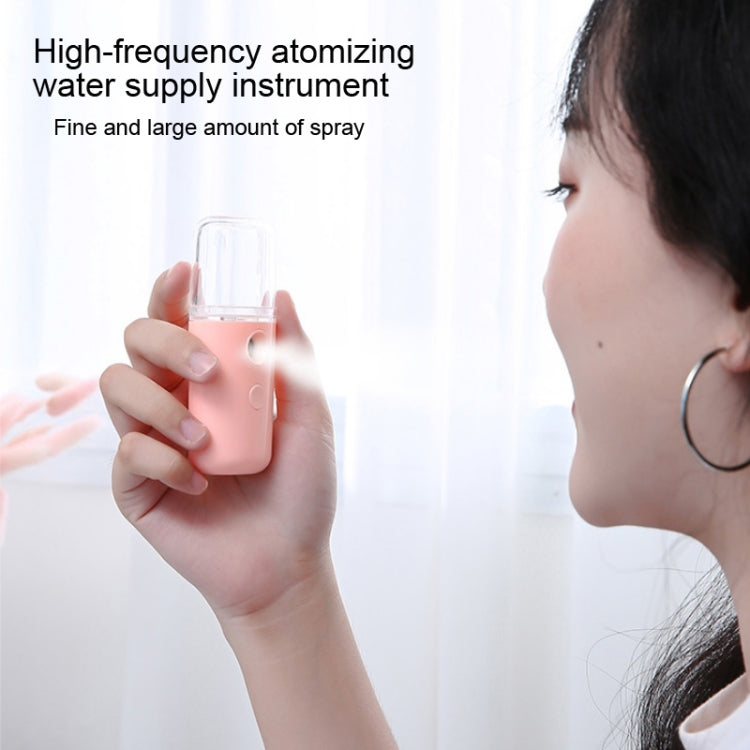 Facial Hydration Instrument Air Humidifier USB Beauty Cold Spray Instrument Auto Alcohol Disinfection Spayer, Lipstick Style, L20