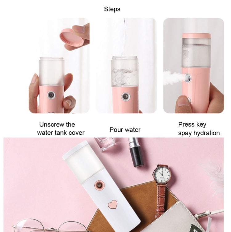 Facial Hydration Instrument Air Humidifier USB Beauty Cold Spray Instrument Auto Alcohol Disinfection Spayer, L20