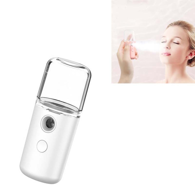 Facial Hydration Instrument Air Humidifier USB Beauty Cold Spray Instrument Auto Alcohol Disinfection Spayer, White, Pink, Green, Yellow