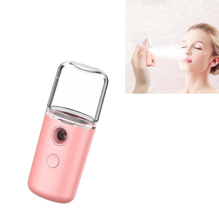 Facial Hydration Instrument Air Humidifier USB Beauty Cold Spray Instrument Auto Alcohol Disinfection Spayer, White, Pink, Green, Yellow