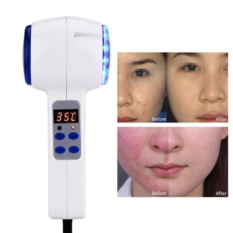 Face Care Device Hot Cold Hammer Cryotherapy Blue Photon Acne Treatment Skin Beauty Massager Lifting Rejuvenation Facial Machine