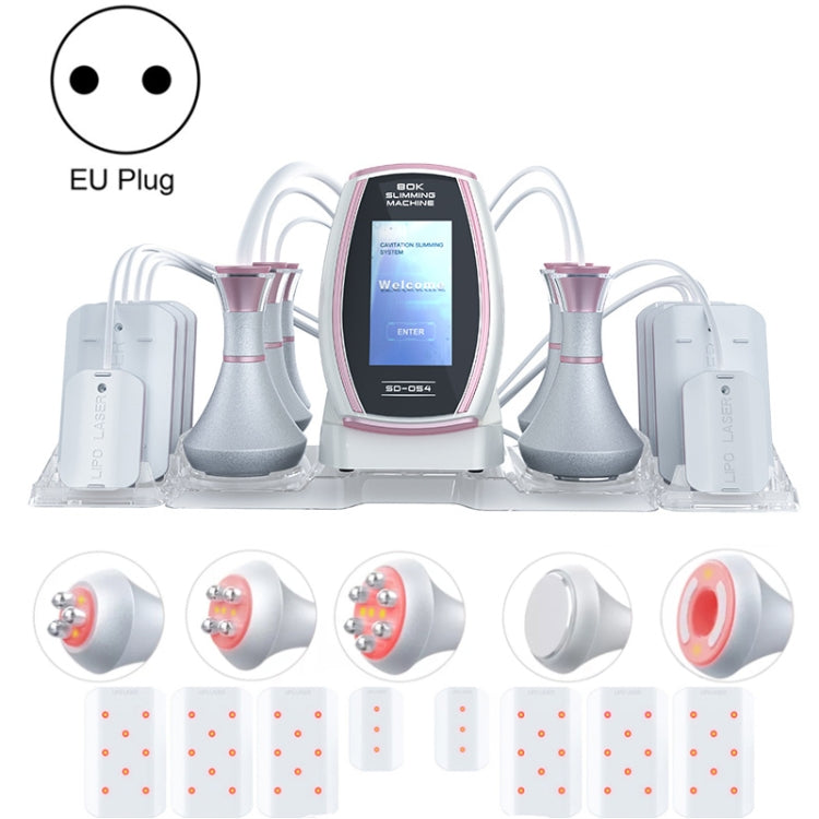 6 In 1  80K Ultrasonic Cavitation Vacuum Radio Frequency Lipo Laser Slimming Machine, US Plug, EU Plug, UK Plug, AU plug