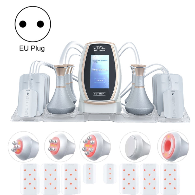 6 In 1  80K Ultrasonic Cavitation Vacuum Radio Frequency Lipo Laser Slimming Machine, US Plug, EU Plug, UK Plug, AU plug