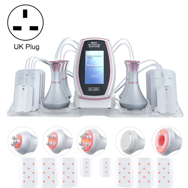 6 In 1  80K Ultrasonic Cavitation Vacuum Radio Frequency Lipo Laser Slimming Machine, US Plug, EU Plug, UK Plug, AU plug