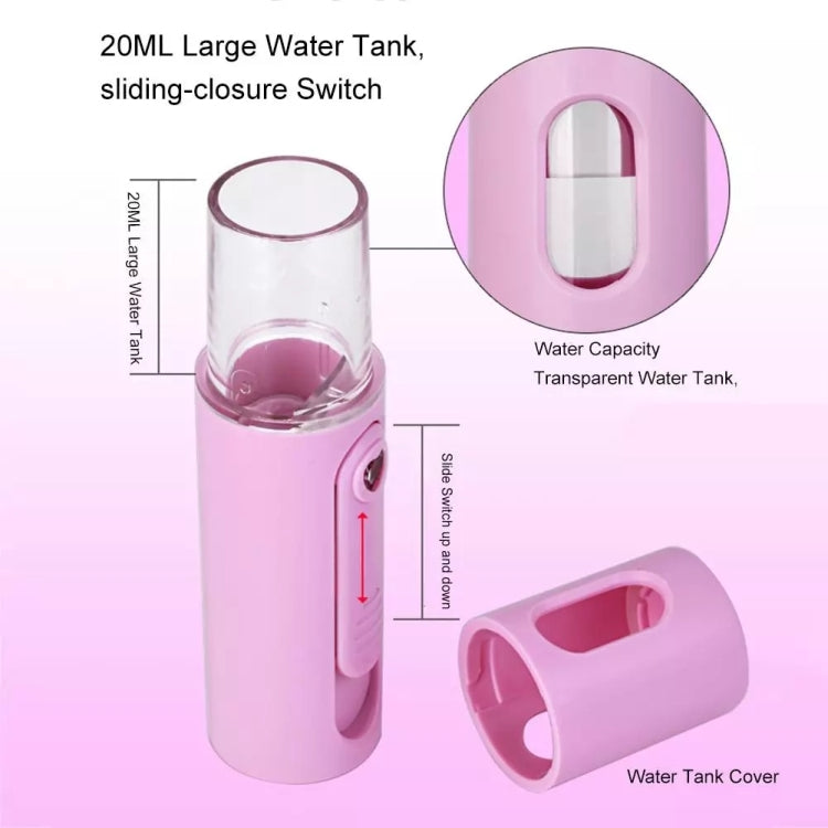 Facial Steamer Nano Steamer Handy  Face Moisture Sprayer Rechargeable Mini USB Charging