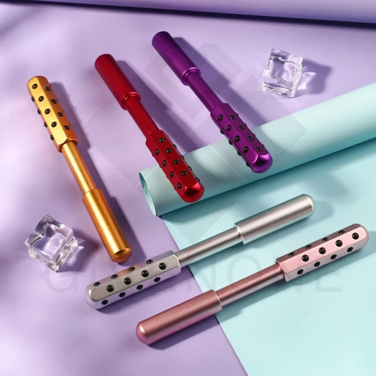 30 Germanium Massage Beauty Stick Roller V-shaped Beauty Instrument Facial Massager Random Colour Delivery