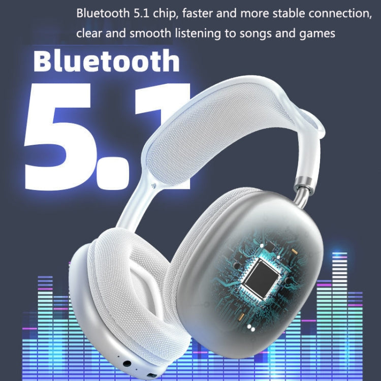 P9 Bluetooth 5.1 Subwoofer Wireless Headset Support AUX/TF Card, P9 (Black), P9 (White), P9 (Red), P9 (Green), P9 (Blue)