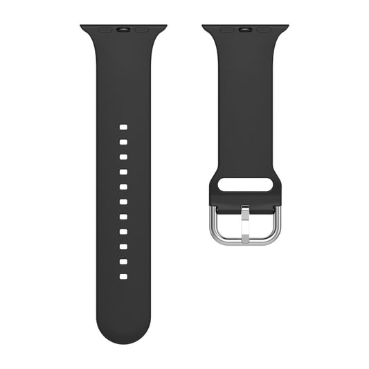 Silicone Solid Color Watch Band, For Apple Watch Series 6&SE&5&4 40mm, For Apple Watch Series 6&SE&5&4 44mm, For Apple Watch Series 7 41mm, For Apple Watch Series 7 45mm