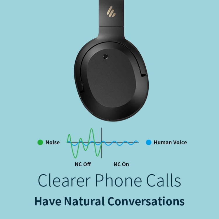 Edifier W820NB Bluetooth Wireless Noise Canceling Sports Music Headset, W820NB White, W820NB Gray