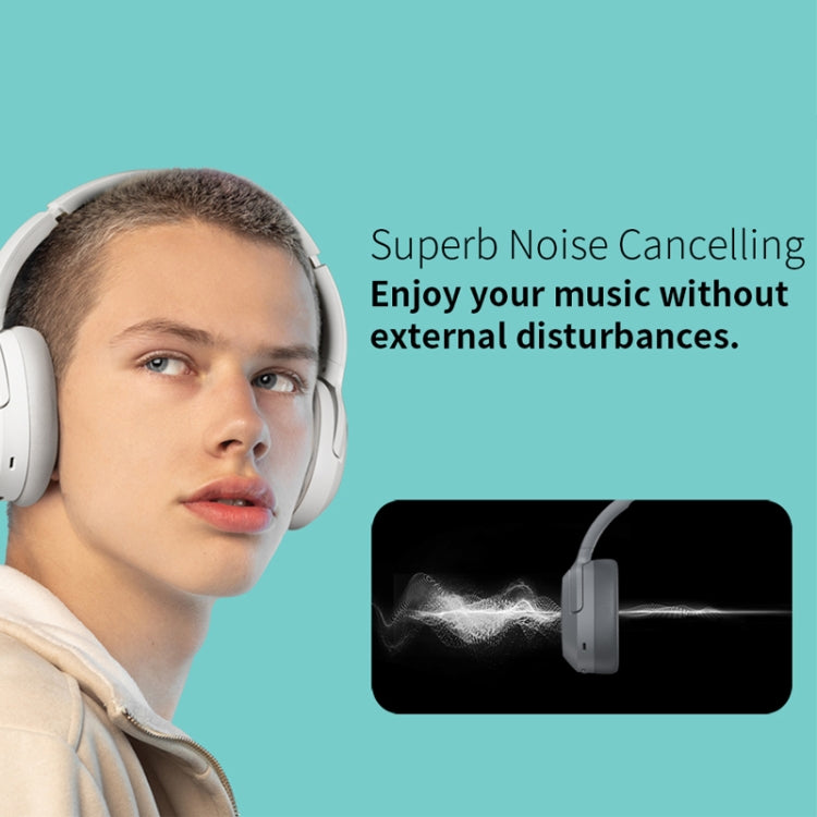 Edifier W820NB Bluetooth Wireless Noise Canceling Sports Music Headset, W820NB White, W820NB Gray