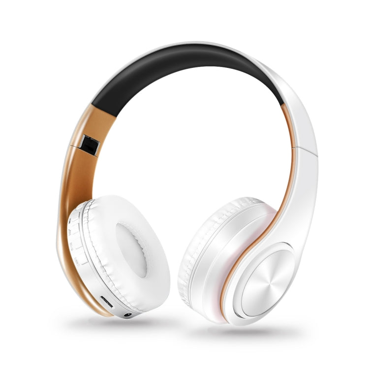 LPT660 Bluetooth Wireless Headset HIFI Stereo Sports Headphones, LPT660 (Black Gold), LPT660 (Black Rose Gold), LPT660 (White Red), LPT660 (White Blue), LPT660 (White Green), LPT660 (White Orange), LPT660 (White Pink ), LPT660 (White Gold)