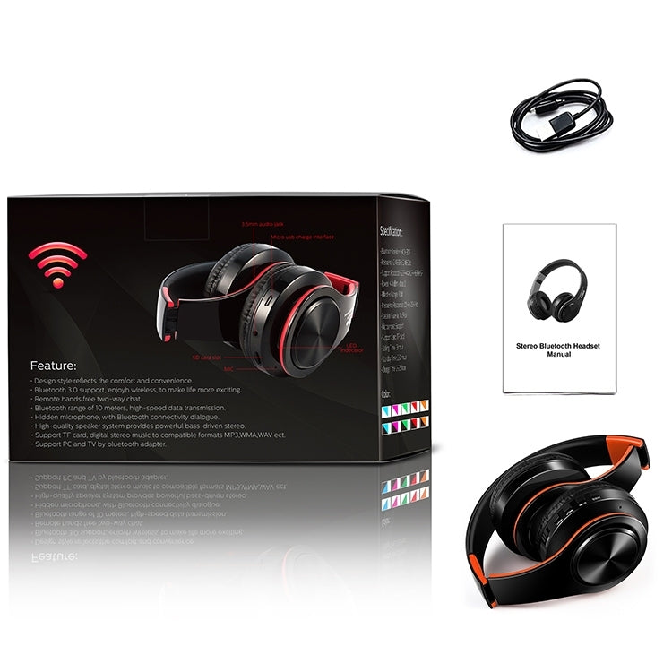 LPT660 Bluetooth Wireless Headset HIFI Stereo Sports Headphones, LPT660 (Black Gold), LPT660 (Black Rose Gold), LPT660 (White Red), LPT660 (White Blue), LPT660 (White Green), LPT660 (White Orange), LPT660 (White Pink ), LPT660 (White Gold)