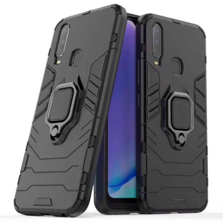 PC + TPU Shockproof Protective Case for Vivo Y17, with Magnetic Ring Holder, For Vivo Y17