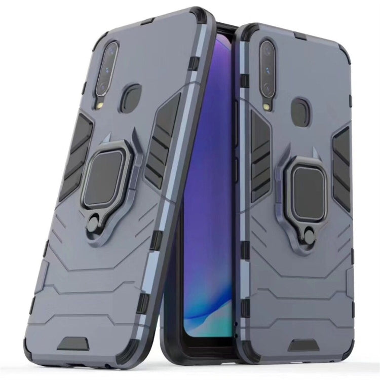 PC + TPU Shockproof Protective Case for Vivo Y17, with Magnetic Ring Holder, For Vivo Y17