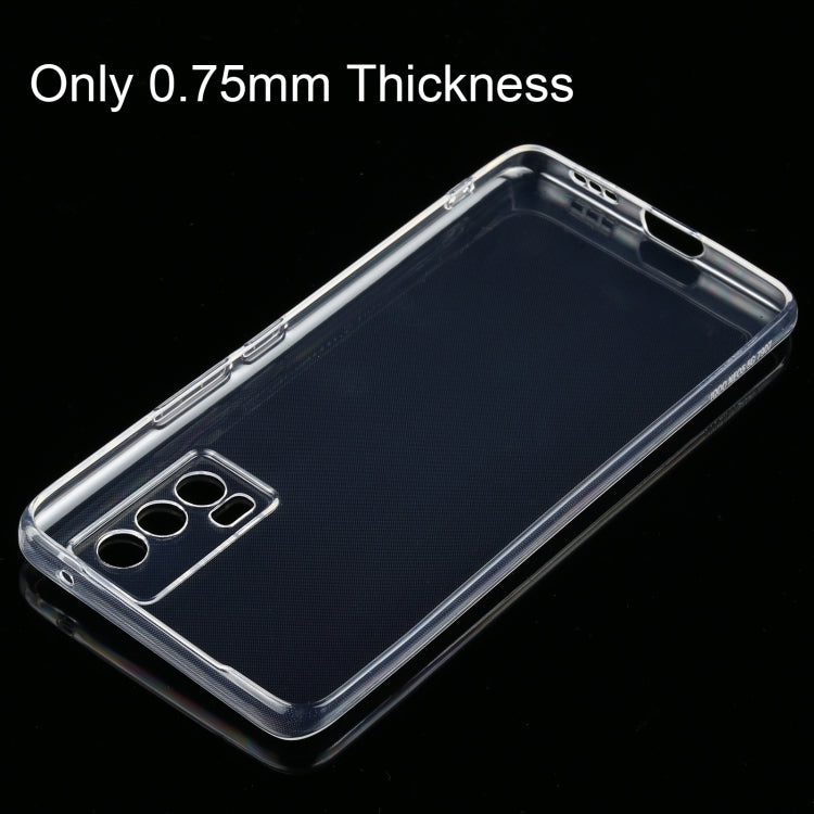 For vivo iQOO Neo5 0.75mm Ultra-thin Transparent TPU Soft Protective Case, For vivo iQOO Neo5