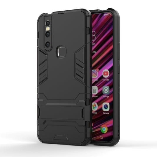 Shockproof PC + TPU Case for VIVO V15, with Holder, For VIVO V15