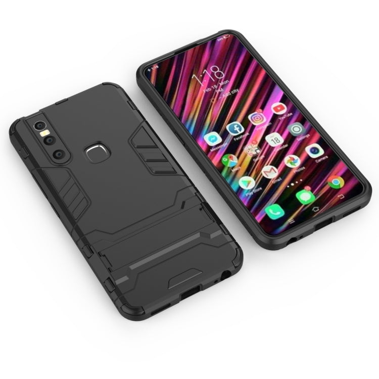 Shockproof PC + TPU Case for VIVO V15, with Holder, For VIVO V15