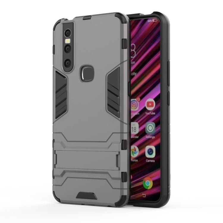 Shockproof PC + TPU Case for VIVO V15, with Holder, For VIVO V15