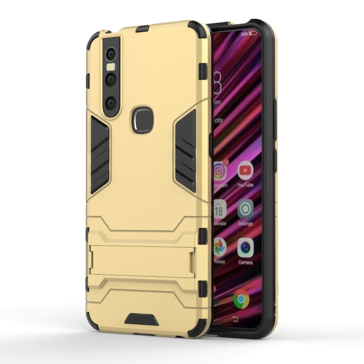 Shockproof PC + TPU Case for VIVO V15, with Holder, For VIVO V15