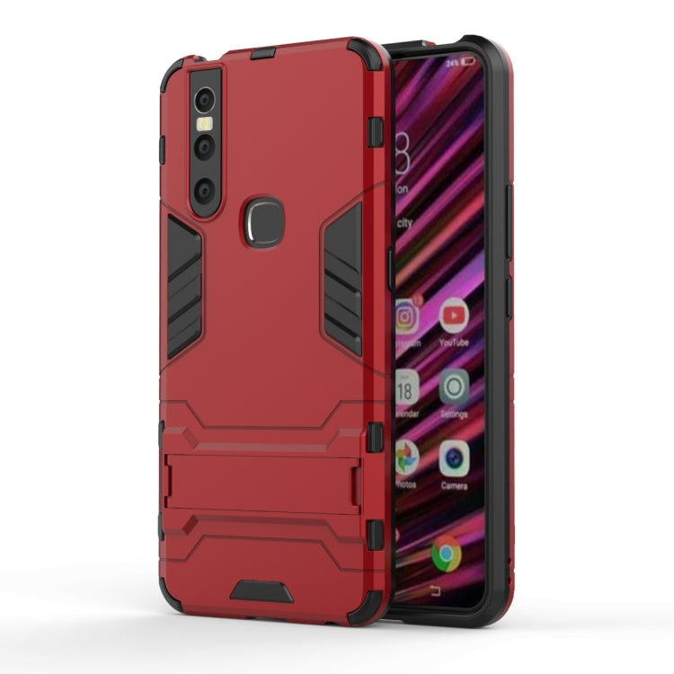 Shockproof PC + TPU Case for VIVO V15, with Holder, For VIVO V15