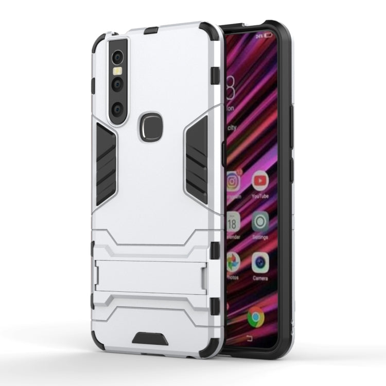 Shockproof PC + TPU Case for VIVO V15, with Holder, For VIVO V15