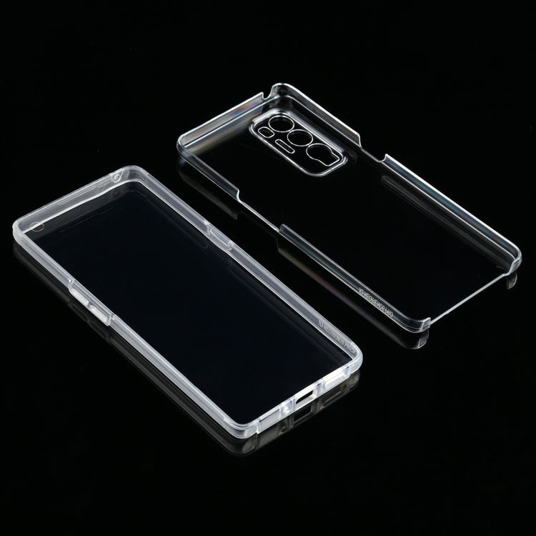 For OPPO Find X3 Neo PC+TPU Ultra-thin Double-sided Full Coverage Transparent Soft Case, For OPPO Find X3 Neo