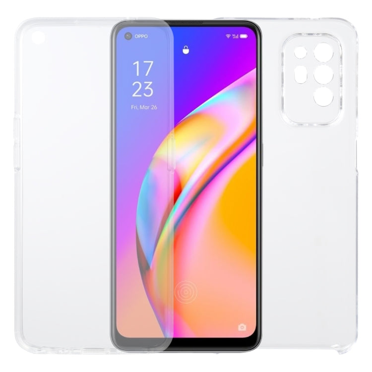 For OPPO F19 Pro+ 5G/A94 5G/Reno5 Z PC+TPU Ultra-Thin Double-Sided All-Inclusive Transparent Case, For OPPO F19 Pro+ 5G