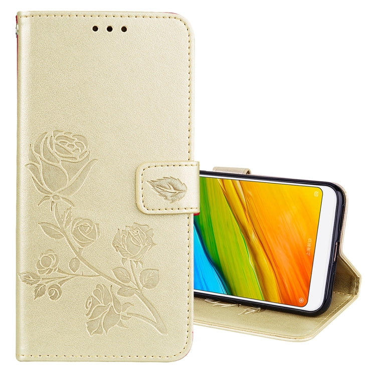 For Xiaomi Redmi 5 Plus Rose Embossed Horizontal Flip Environmental PU Leather Case with Holder & Card Slots & Wallet, For Xiaomi Redmi 5 Plus