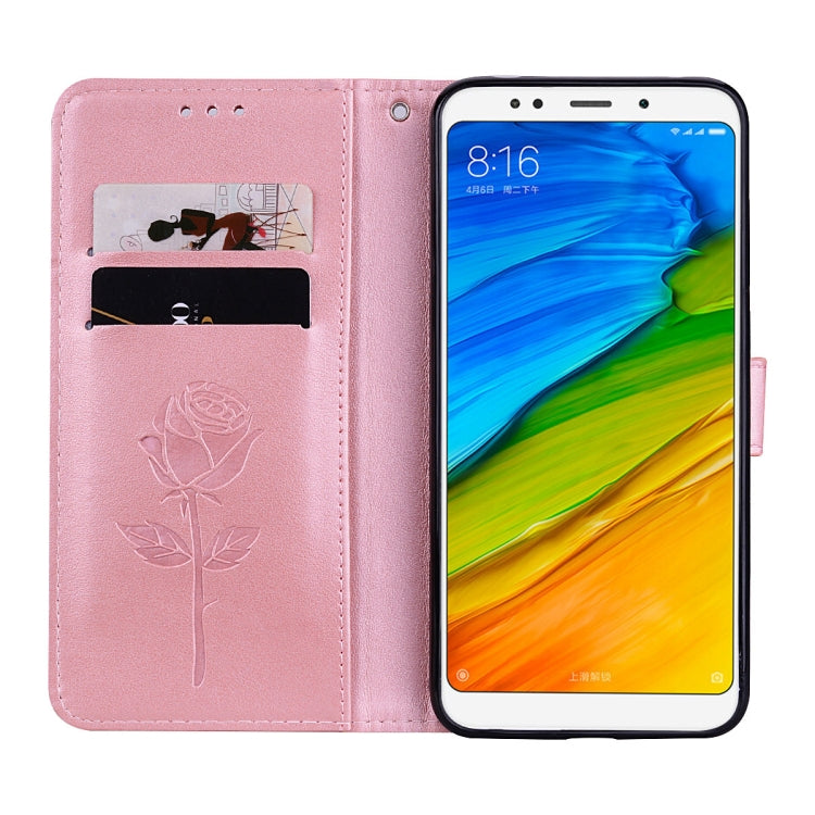 For Xiaomi Redmi 5 Plus Rose Embossed Horizontal Flip Environmental PU Leather Case with Holder &amp; Card Slots &amp; Wallet, For Xiaomi Redmi 5 Plus, For Redmi 5 Plus