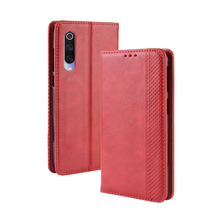 Magnetic Buckle Retro Texture Horizontal Flip Leather Case for Xiaomi Mi 9, with Holder &amp; Card Slots &amp; Wallet, For Xiaomi Mi 9