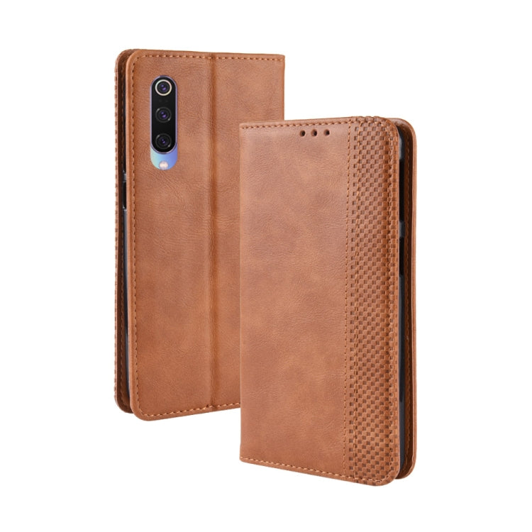 Magnetic Buckle Retro Texture Horizontal Flip Leather Case for Xiaomi Mi 9, with Holder &amp; Card Slots &amp; Wallet, For Xiaomi Mi 9
