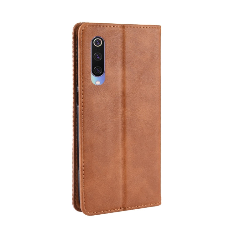 Magnetic Buckle Retro Texture Horizontal Flip Leather Case for Xiaomi Mi 9, with Holder & Card Slots & Wallet, For Xiaomi Mi 9