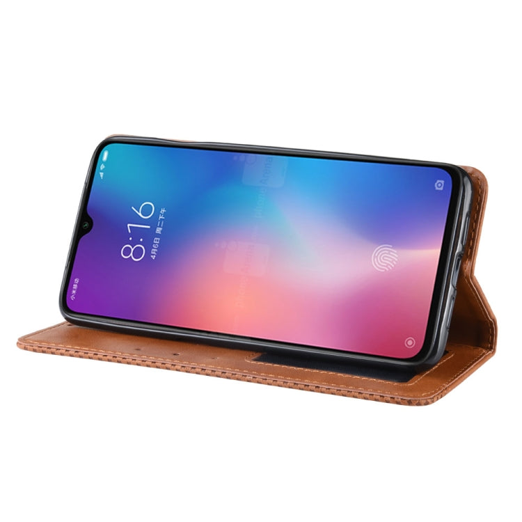 Magnetic Buckle Retro Texture Horizontal Flip Leather Case for Xiaomi Mi 9, with Holder & Card Slots & Wallet, For Xiaomi Mi 9